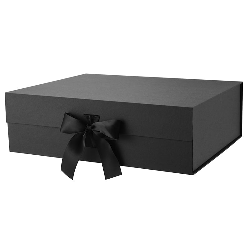 PKGSMART Magnetic Collapsilbe Gift Box with Ribbon (17x14.5x5.5'')