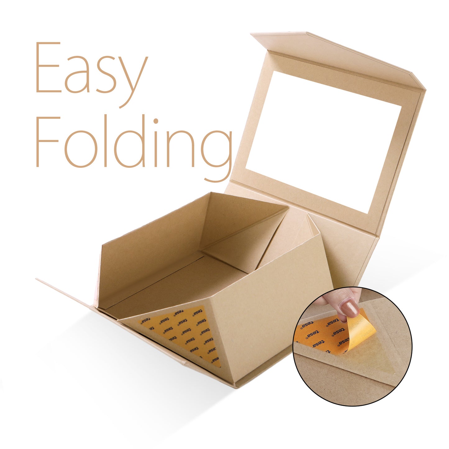 Wholesale 7 Color 9.5x7x4 Inches with Window Lid Box for Gift Packaging