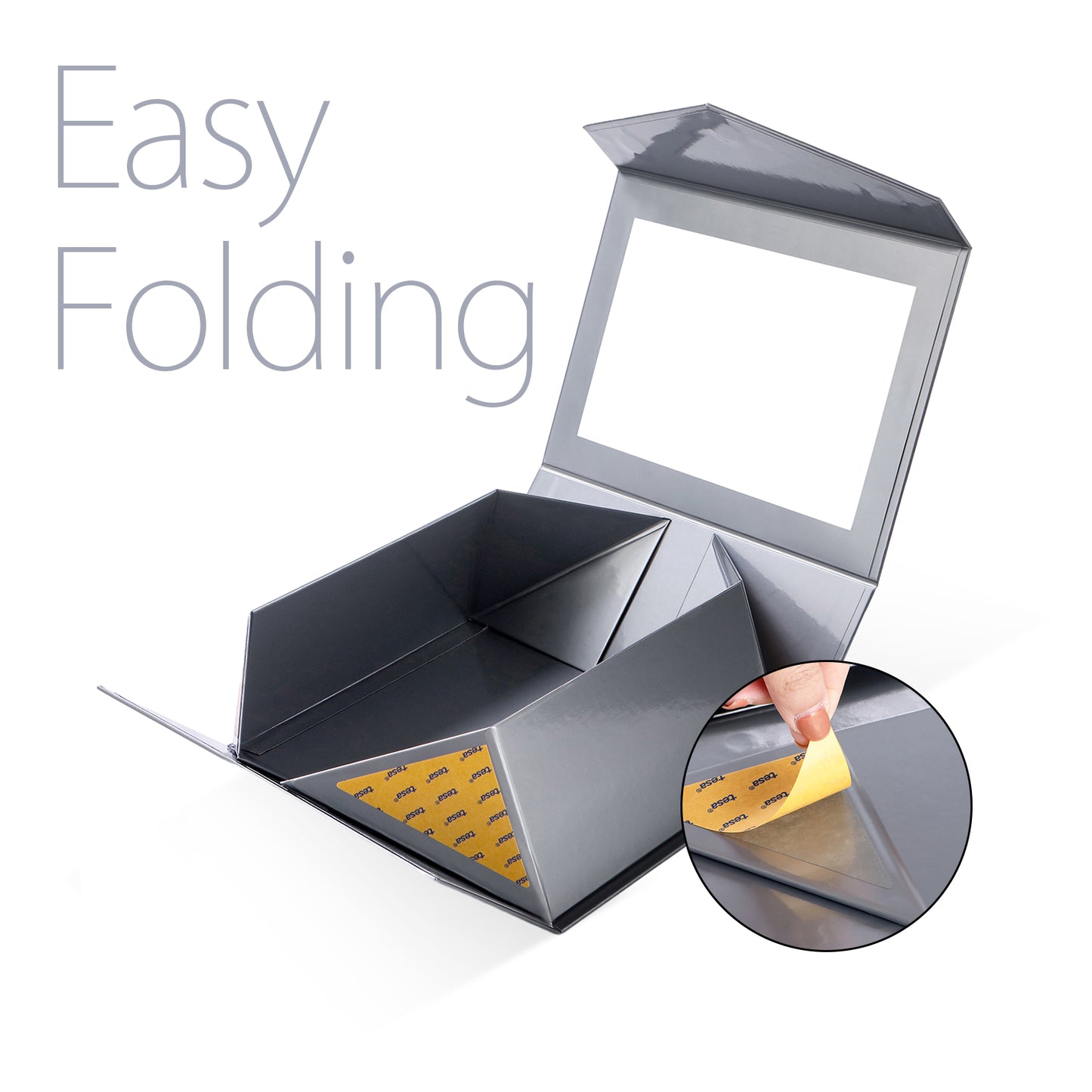 Wholesale 7 Color 9.5x7x4 Inches with Window Lid Box for Gift Packaging