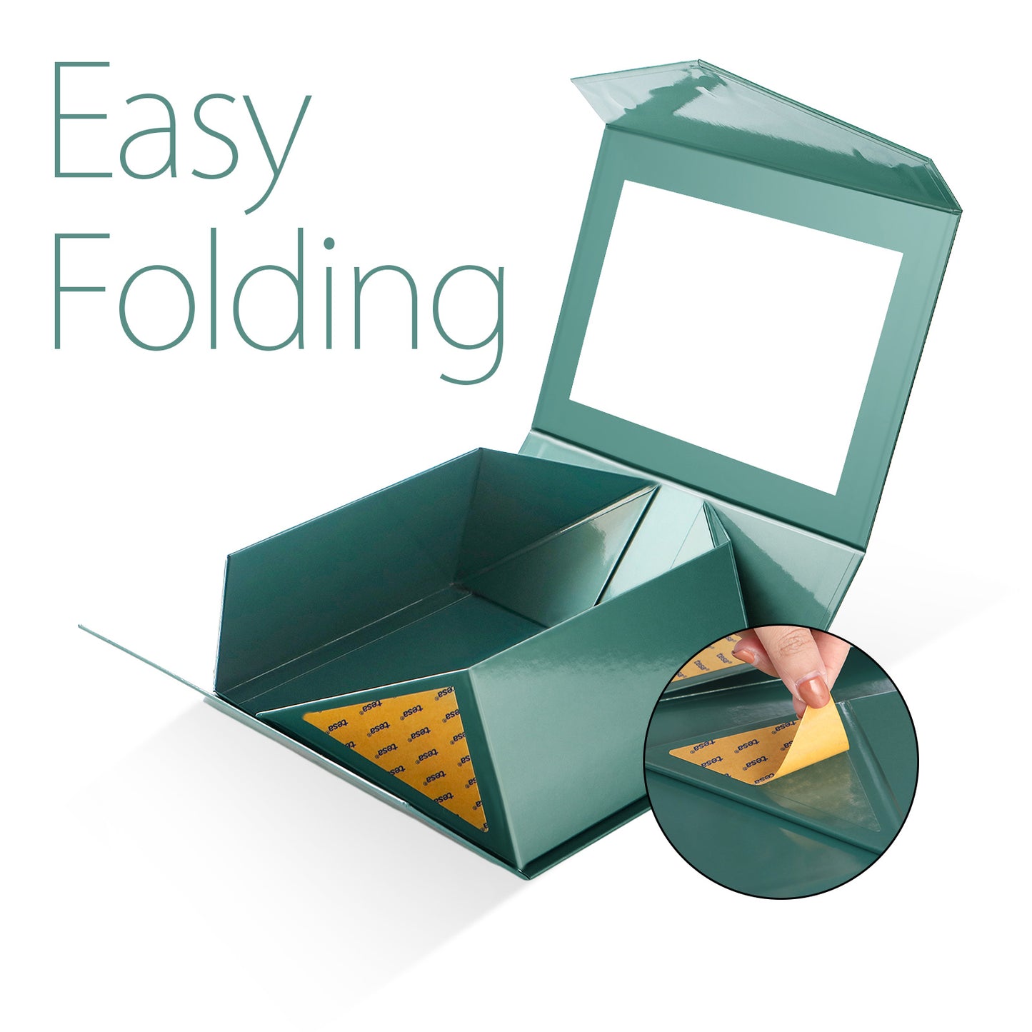 Wholesale 7 Color 9.5x7x4 Inches with Window Lid Box for Gift Packaging