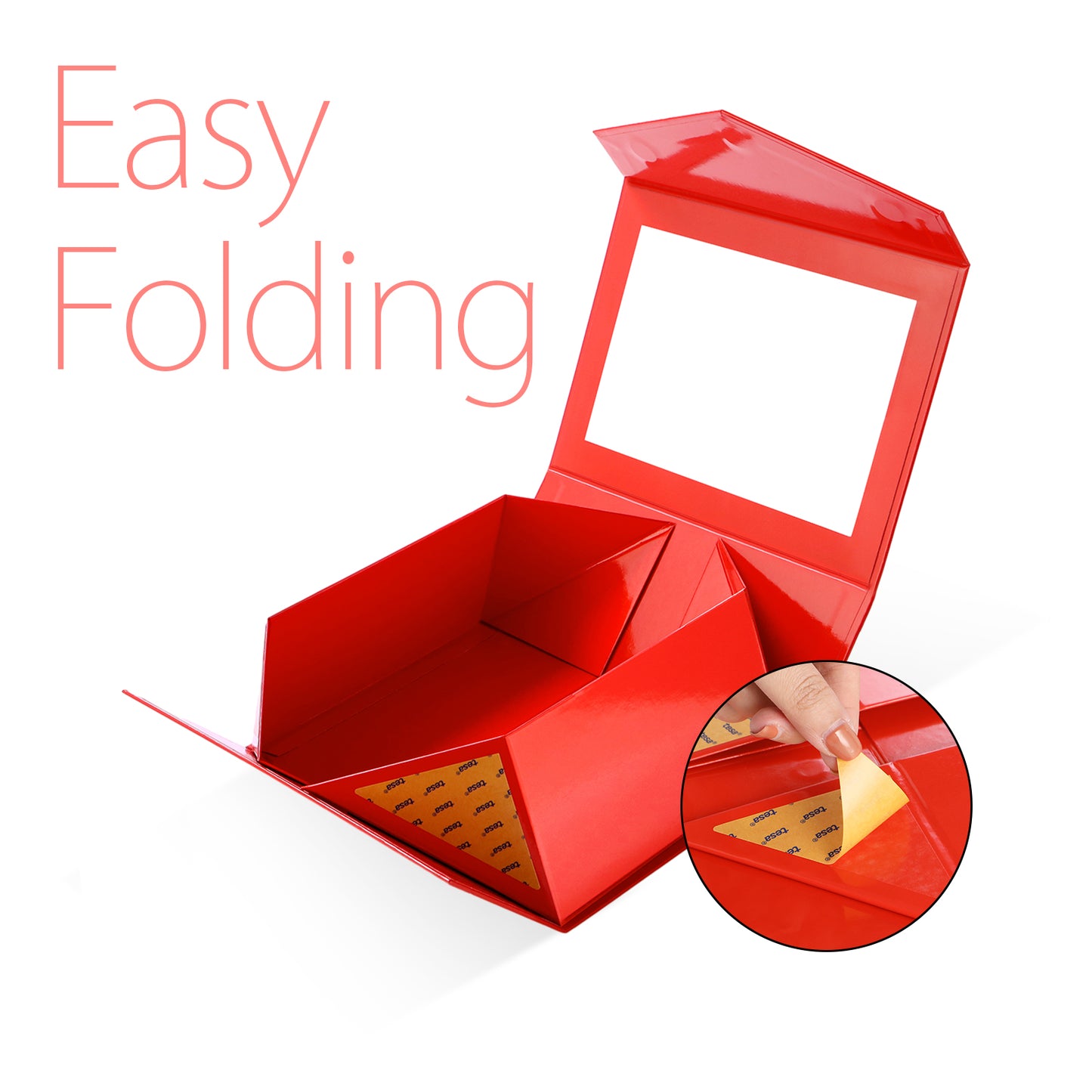 Wholesale 7 Color 9.5x7x4 Inches with Window Lid Box for Gift Packaging