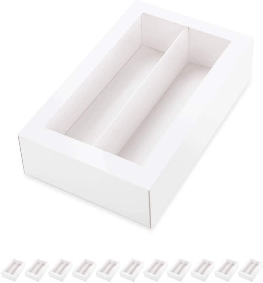 Wholesale 7.25×4×1.8 Inches 12 Macaron Gift Box with Clear Window (without Macarons inside)