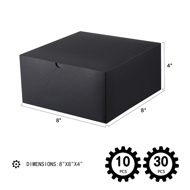 Wholesale 3 Colors 8x8x4 Inches Gift Cardboard Boxes