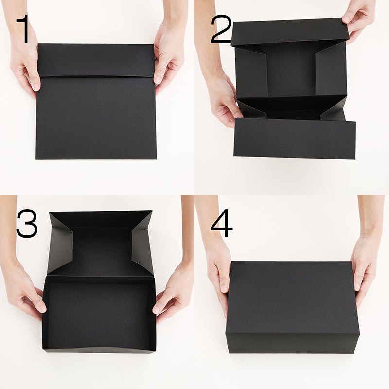 PKGSMART 9.5x6.5x3 Inches Matte Black Paper Gift Boxes for Light Gifts-10 pcs/30 pcs