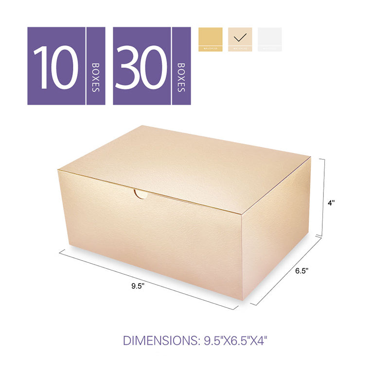 PKGSMART 4 Color 9.5x6.5x4 Inches Gift Boxes for Light Gift-10 Boxes