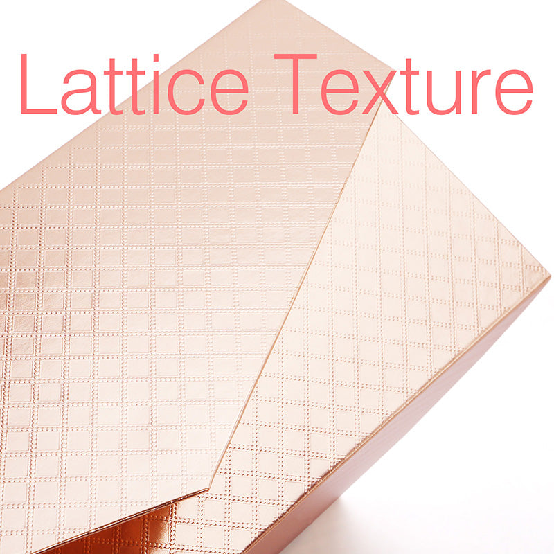 PKGSMART 2 Color 9.5x7x4 Inches Lattice Texture Rectangle Collapsible Gift Boxes