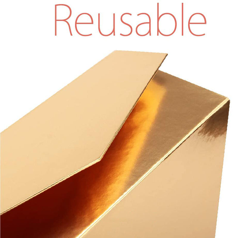 Wholesale 5 Colors 9.5x9.5x3.5 Inches Glossy Collapsible Gift Boxes