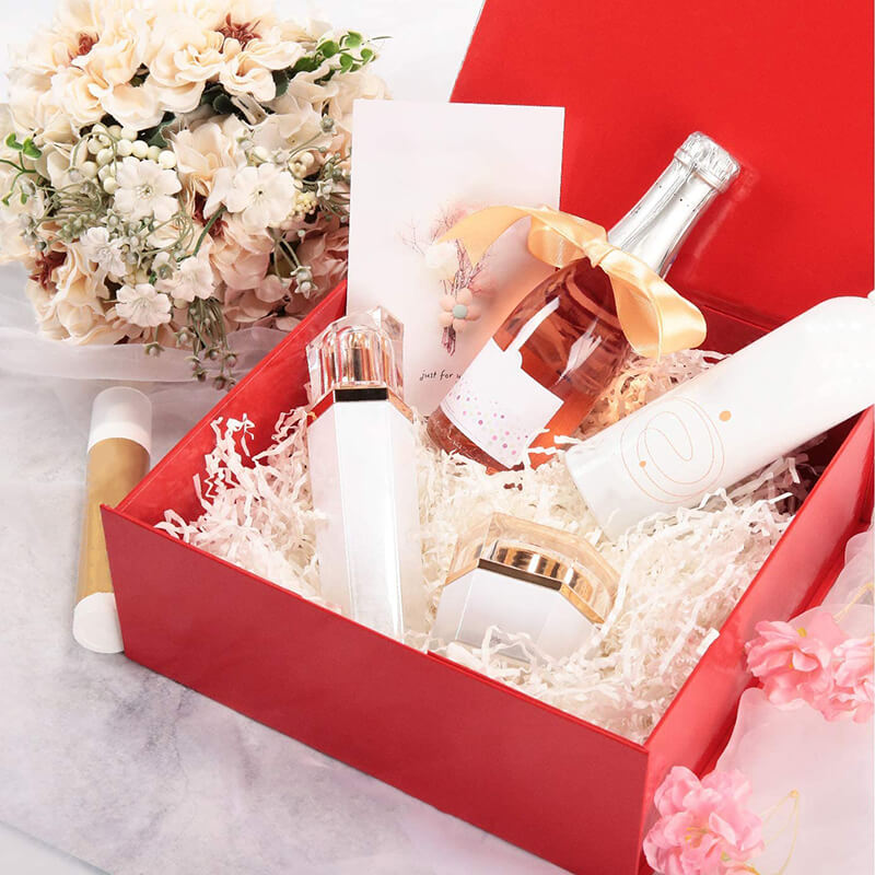 Wholesale 5 Colors 9.5x9.5x3.5 Inches Glossy Collapsible Gift Boxes