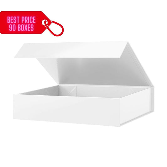 PKGSMART BULK SALE 12 Colors 11.5x8x2.5 Inches Shirt Gift Boxes Magnetic with Lids for Wrapping Gifts-100 Boxes