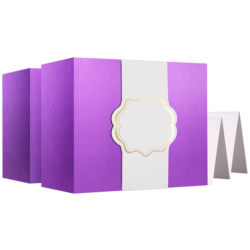 PKGSMART 2 Color 9.5x7x3.5 Inches Gift Boxes with Wrap Bands & Cards-10 Boxes