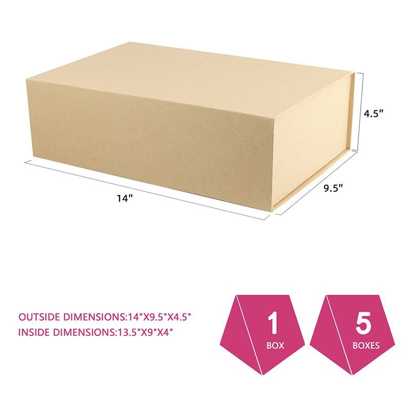 Wholesale 5 Color 14x9.5x4.5 Inches Large Bridesmaid Proposal Box with Magnetic Closure