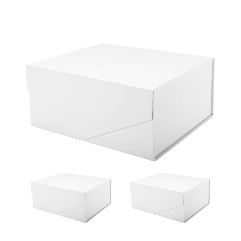 PKGSMART 7 Color 9.5x7x4 Inches Matte Grain Texture Bridesmaid Box Gift Packaging-3 boxes