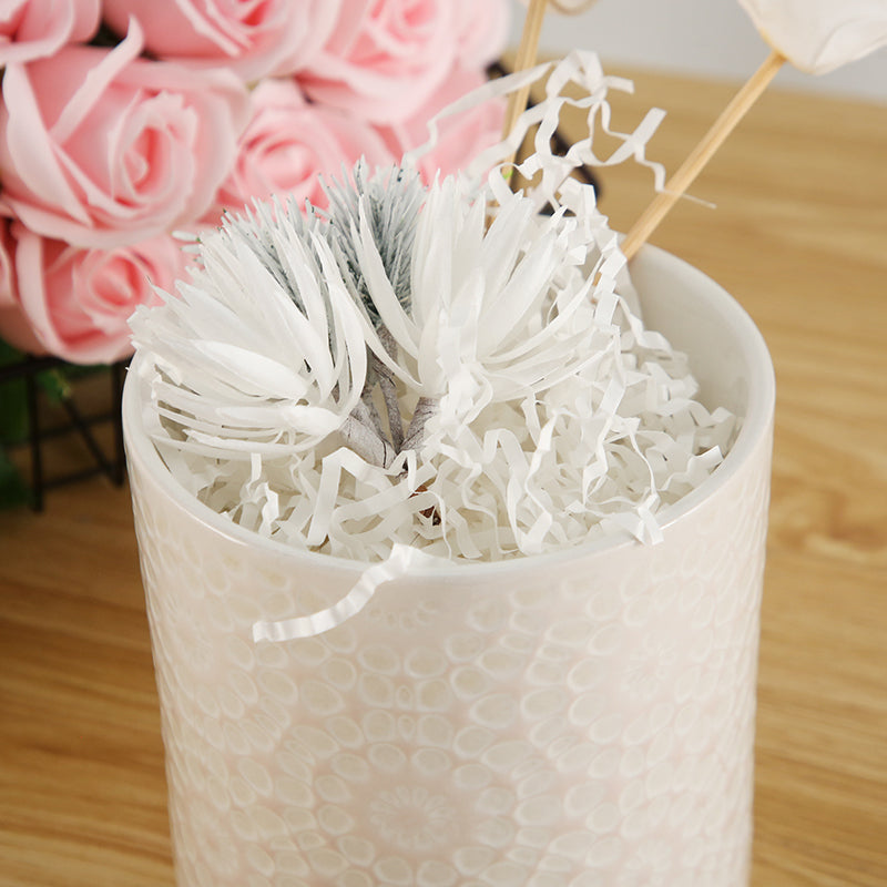 PKGSMART White Crinkle Cut Paper Shred Filler Shredded Paper Crinkle Paper for Gift Packaging