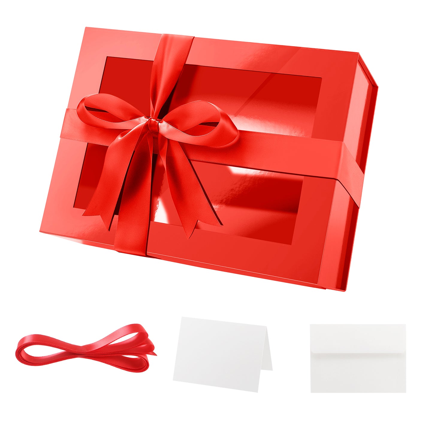 Wholesale 7 Color 9.5x7x4 Inches with Window Lid Box for Gift Packaging